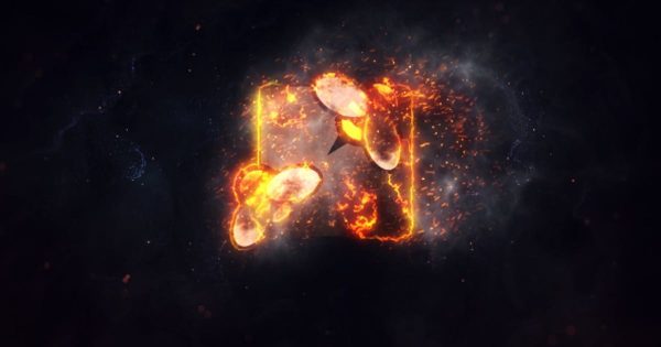 史诗火焰燃烧logo演示16图库精选AE模板 Burning Fire Logo