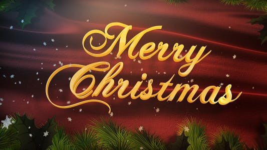 圣诞节主题家庭&amp;企业祝福视频AE片头素材 Christmas Greetings