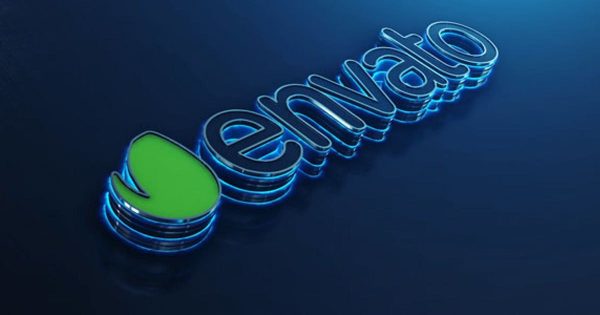 3D金属发光特效logo演示亿图网易图库精选AE模板 Logo Reveal