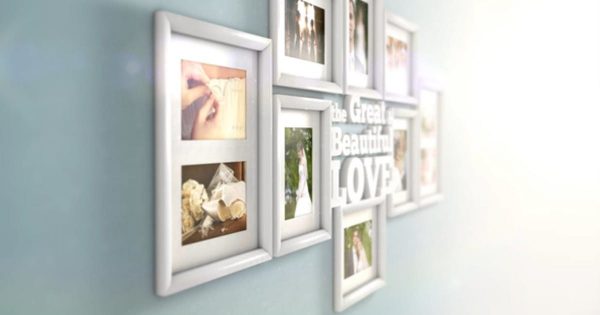 3D浪漫爱情电子画廊幻灯片视频16素材精选AE模板 Great Love Gallery