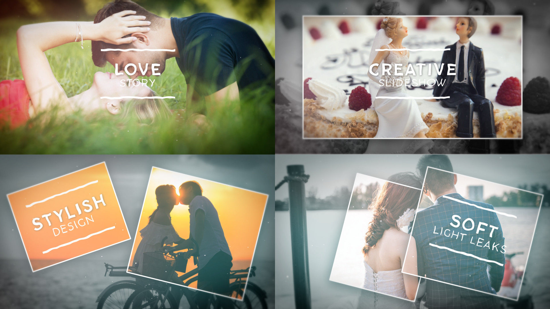 浪漫爱情故事照片展示16设计素材网精选AE模板