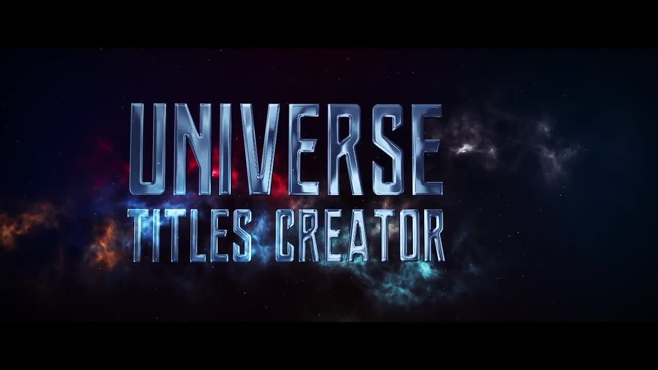 Universe标题电影开场动画16设计素材网精选AE模板