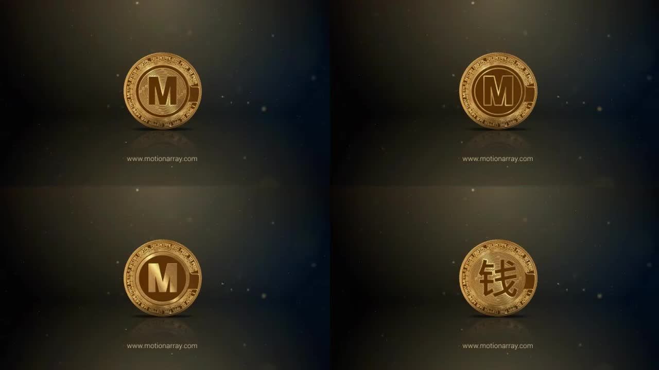 优雅的翻转动画logo展示素材中国精选AE模板