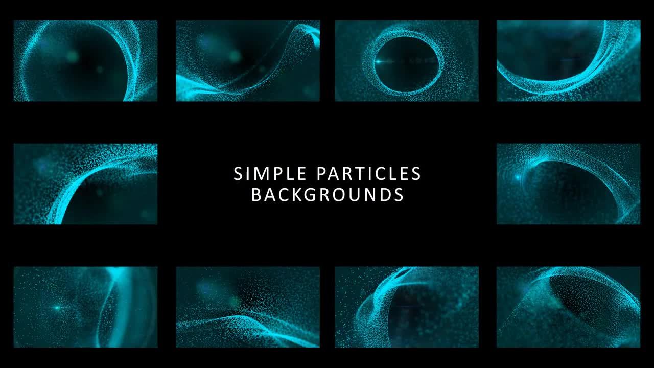 简单粒子效果动画16设计素材网精选AE模板
