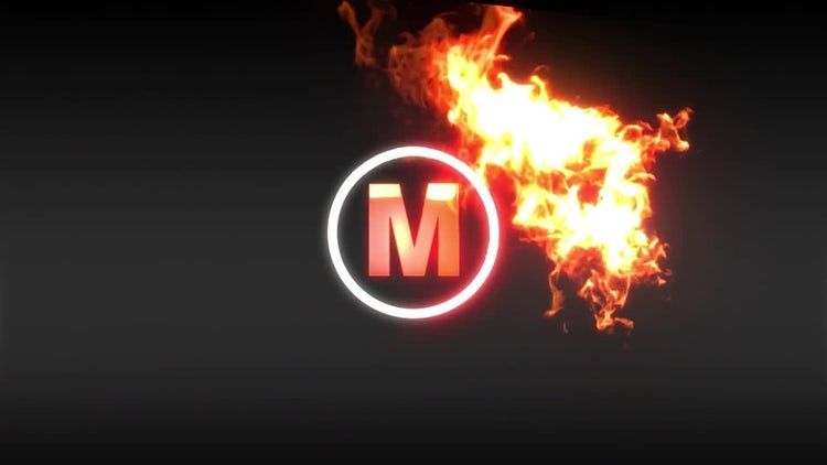 火焰效果logo展示亿图网易图库精选AE模板