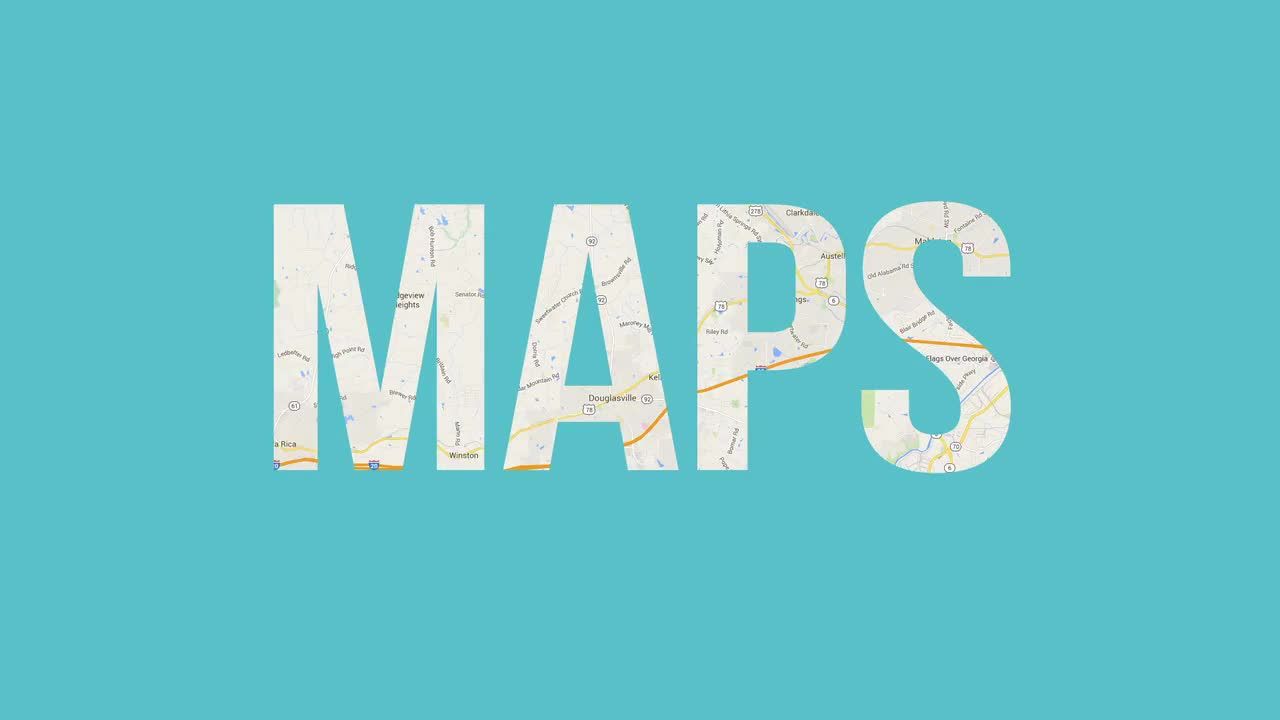 5个Maps动态地图定位亿图网易图库精选AE模板