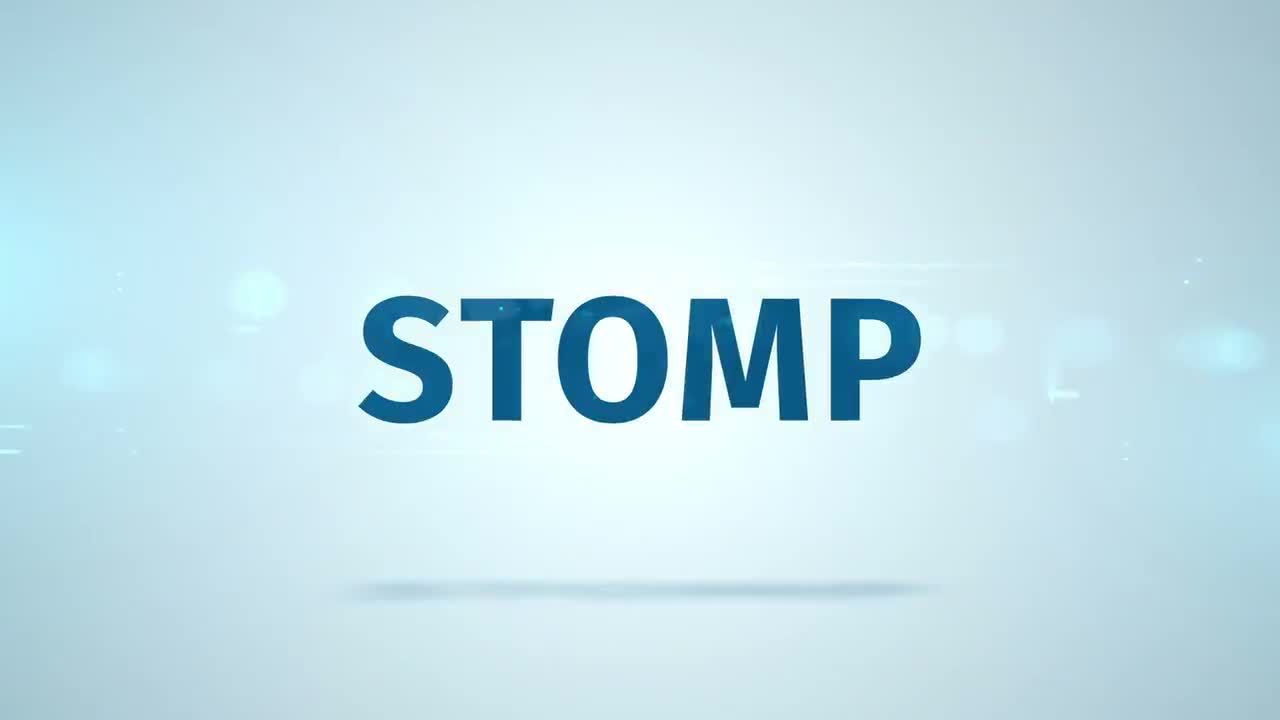 快速动感的公司Stomp Typo徽标显示普贤居精选AE模板