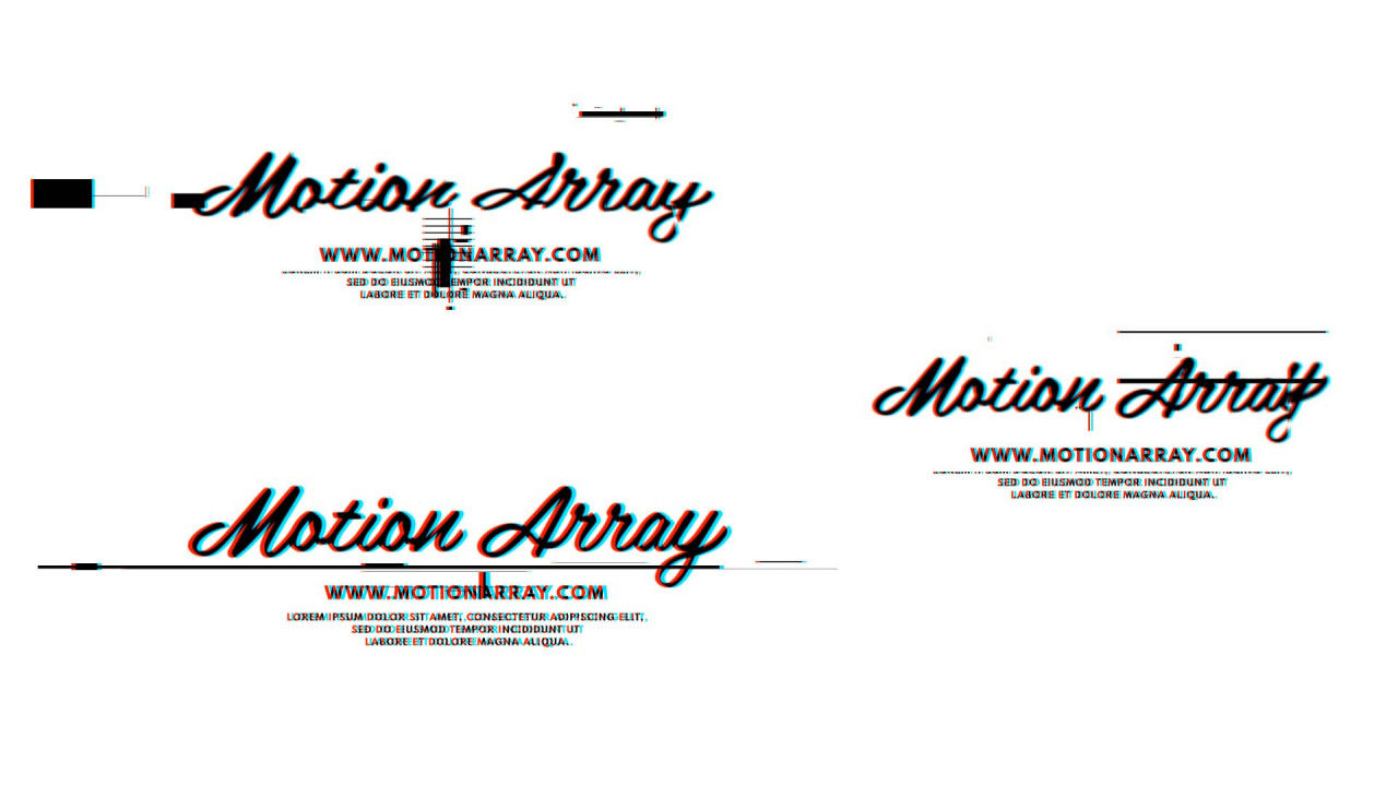 3组手绘线条logo特效片头展示16设计素材网精选AE模板