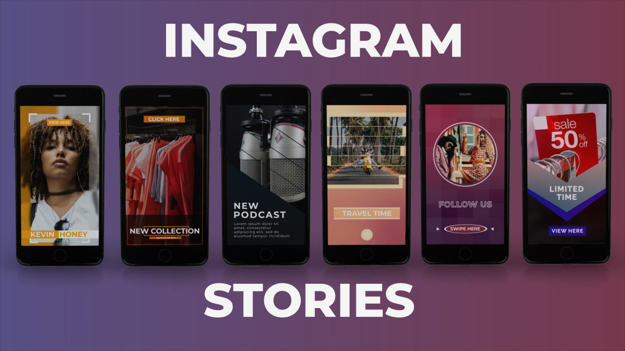 6个优雅的Instagram故事16设计素材网精选AE模板