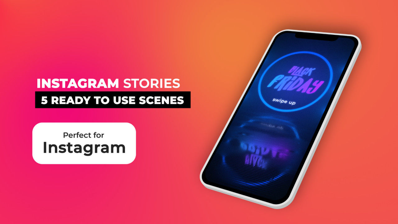 5个Instagram故事简短介绍亿图网易图库精选AE模板