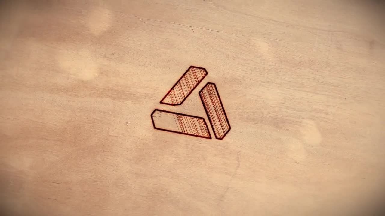 现代创意的木质标识16设计素材网精选AE模板