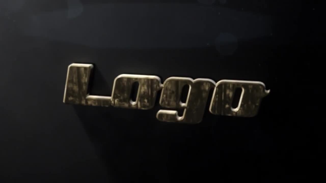 深色金属元素专业电影动画徽标展示亿图网易图库精选AE模板