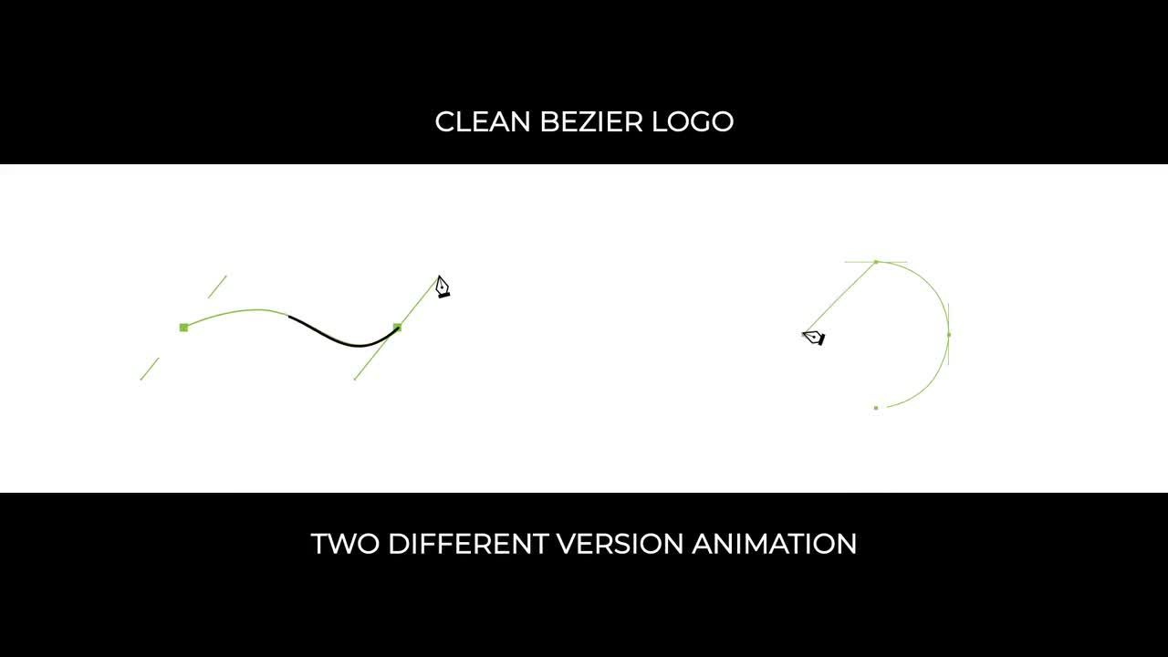 干净的Bezier徽标16设计素材网精选AE模板