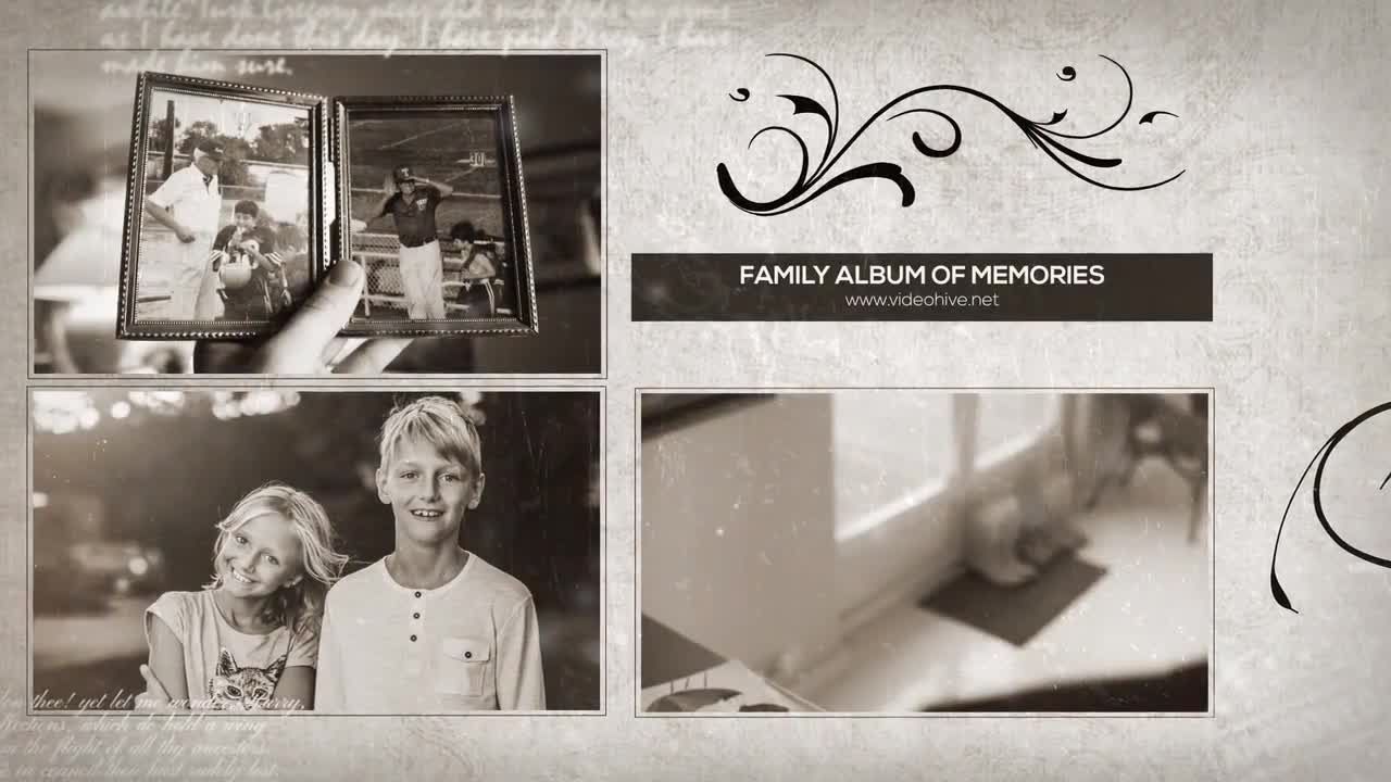 记忆家庭相册展示亿图网易图库精选AE模板