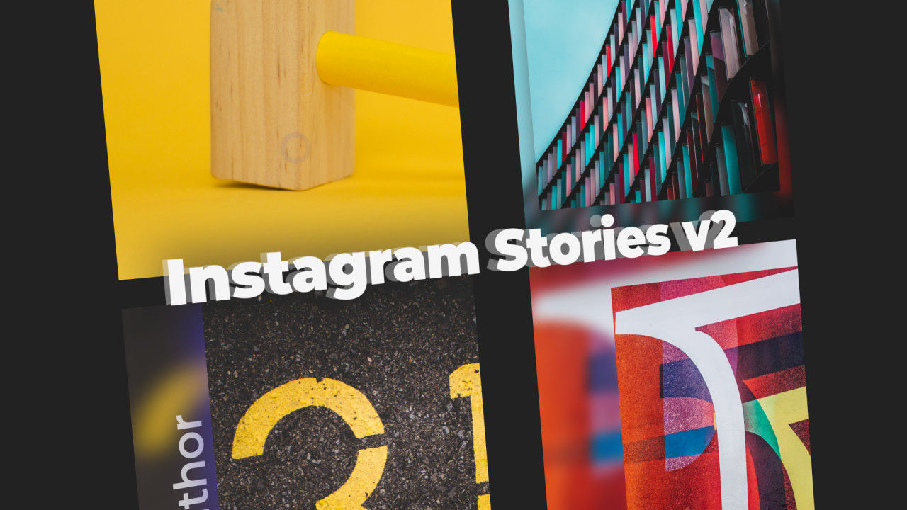 10个酷炫外观的Instagram故事16设计素材网精选AE模板