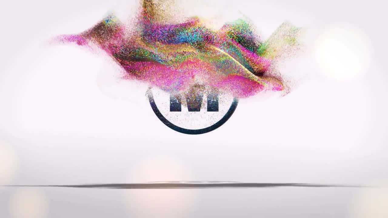 粒子效果logo展示动画16图库精选AE模板