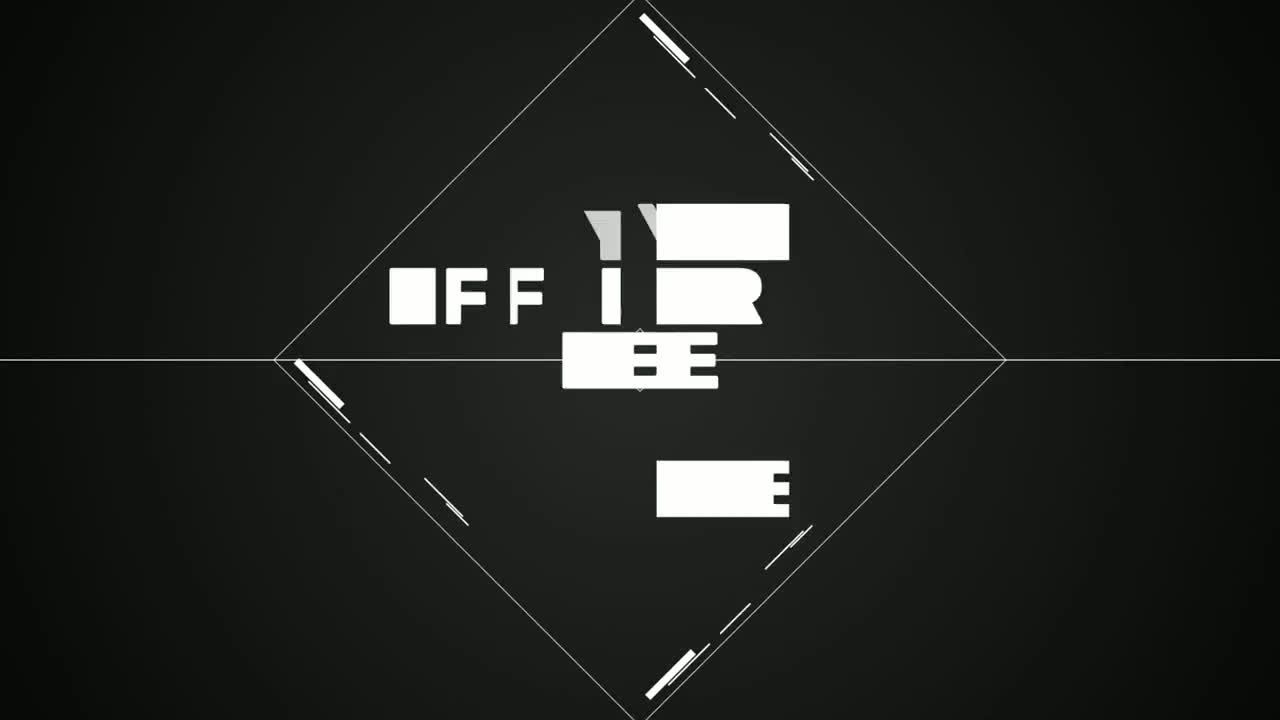 动态几何线条和文字Logo 亿图网易图库精选AE模板