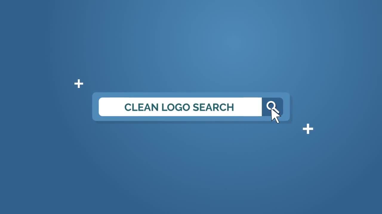 现代干净流畅的网页搜索logo展示16设计素材网精选AE模板
