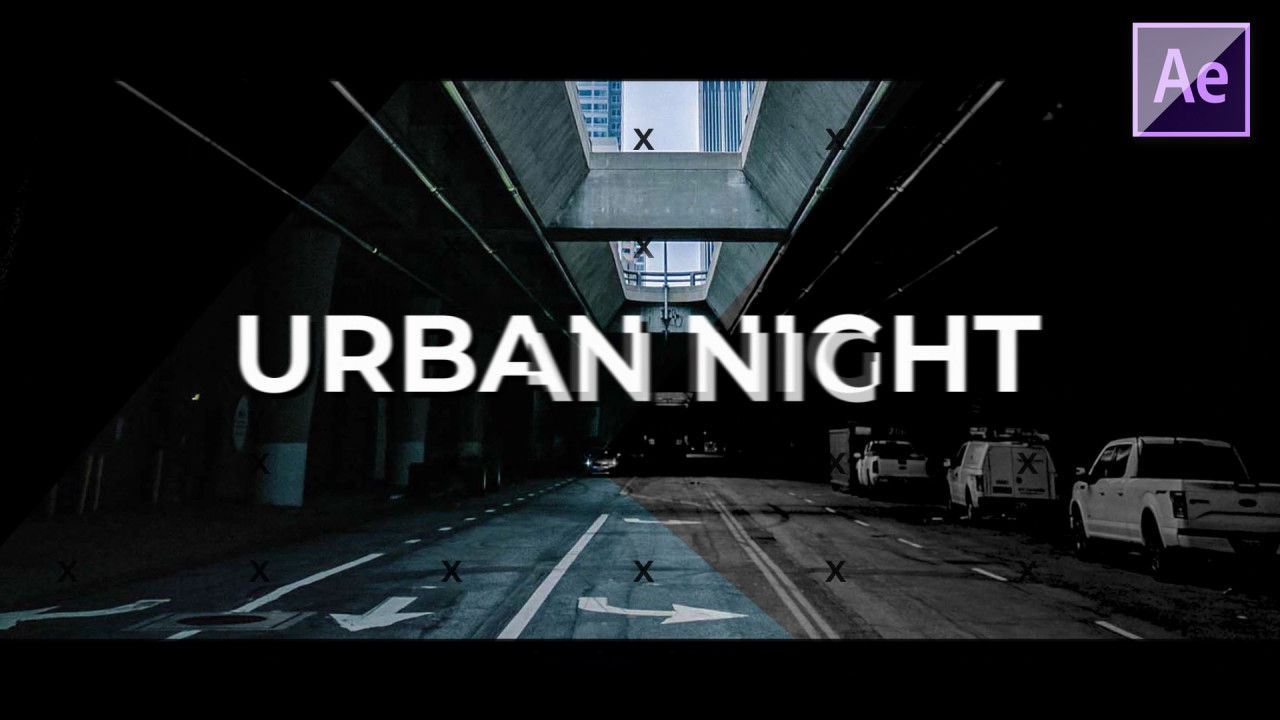 城市之夜活动简介16设计素材网精选AE模板