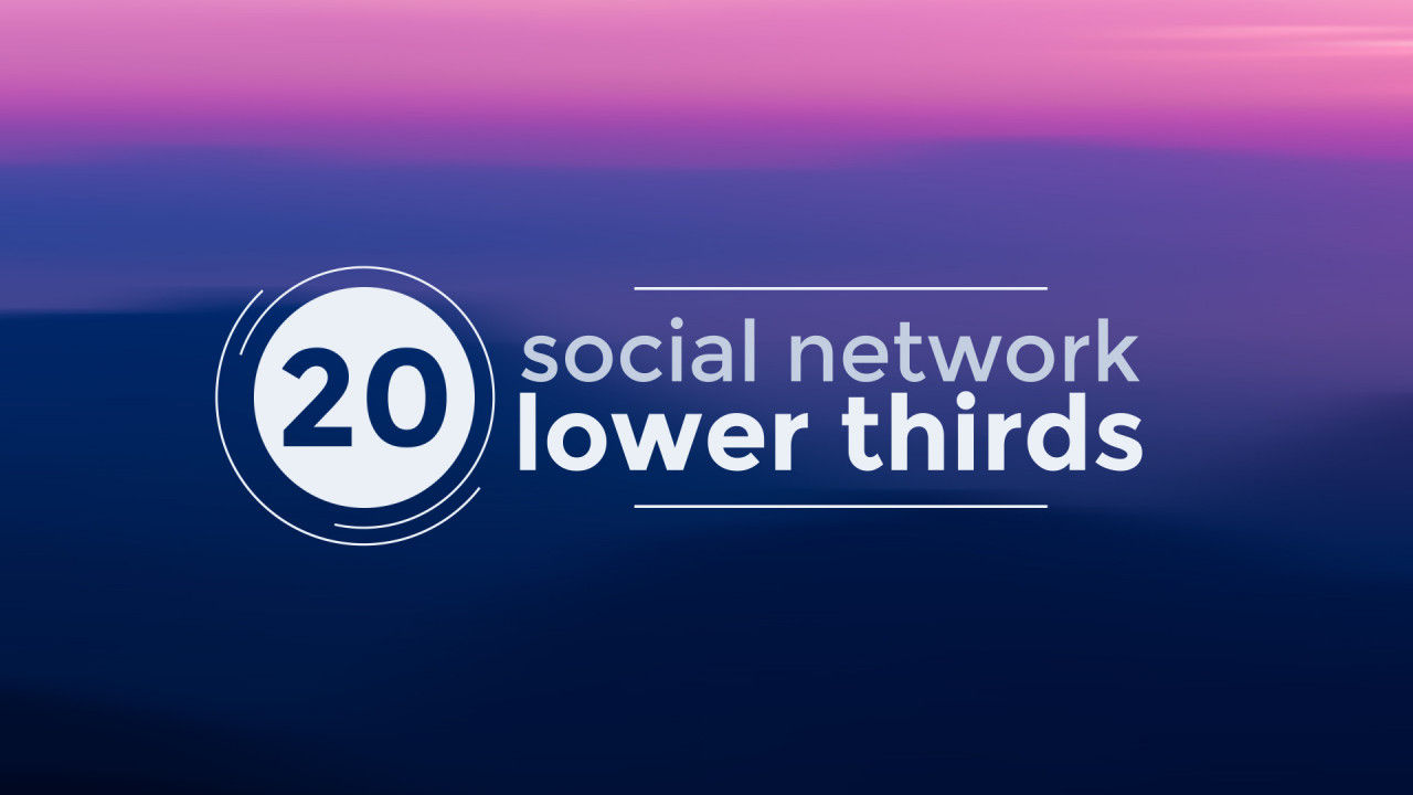 20个社交良好的网络16图库精选AE模板