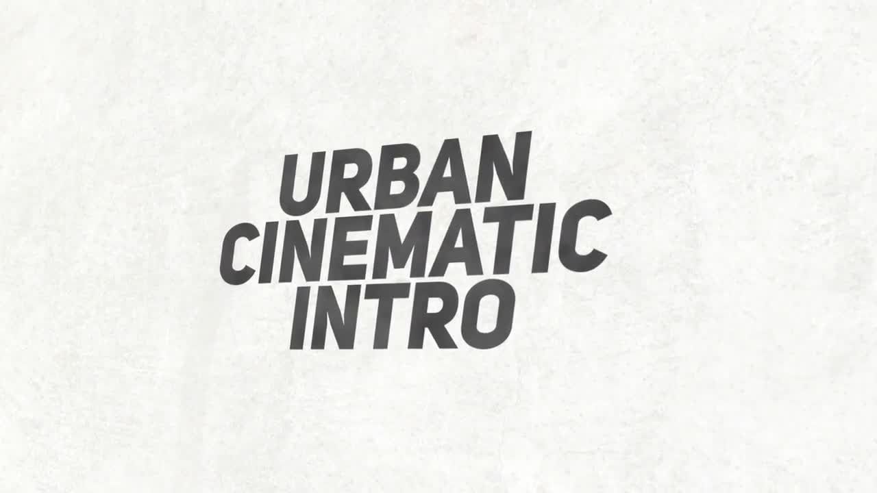 城市电影介绍开场白16图库精选AE模板