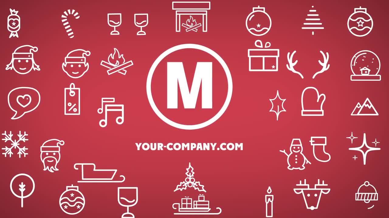 圣诞节logo开场动画素材中国精选AE模板