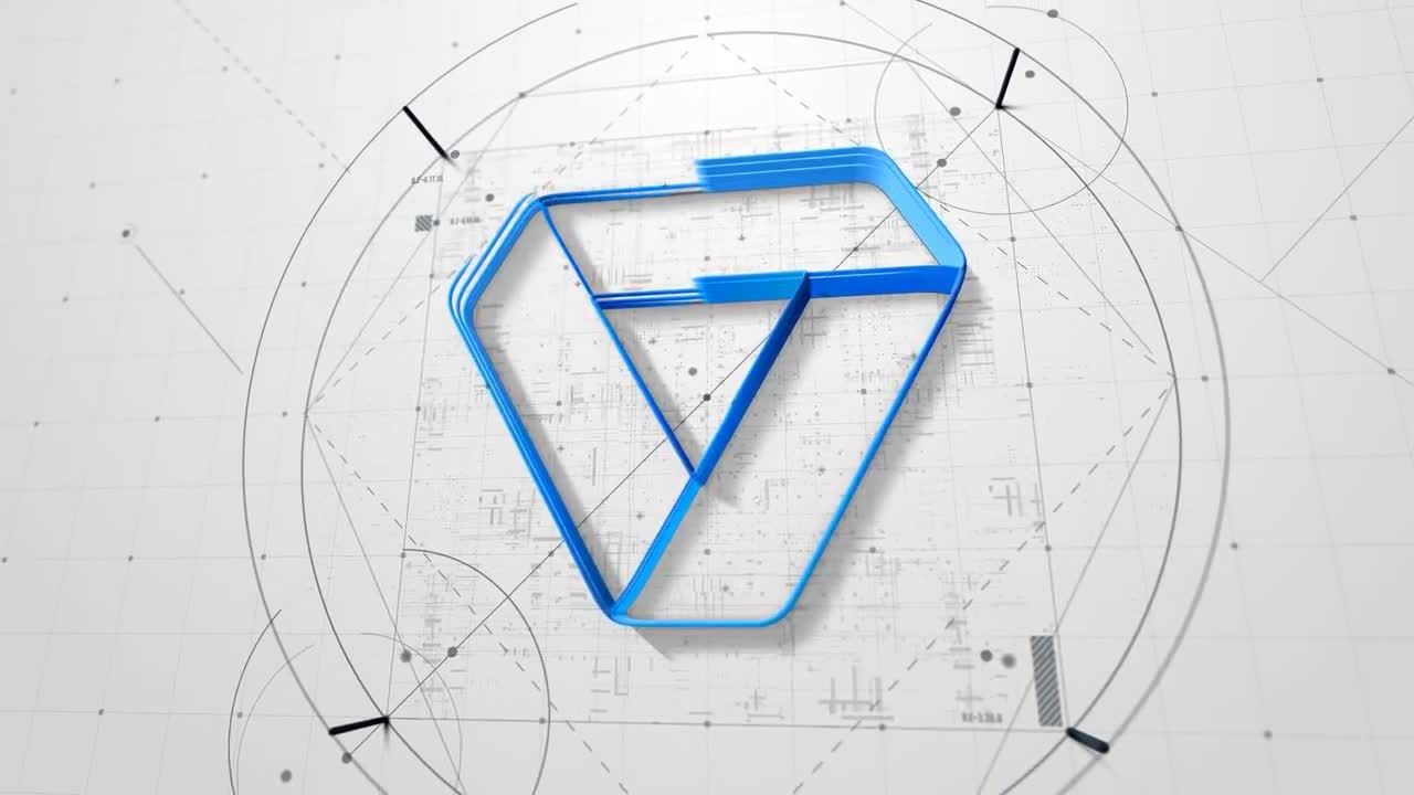 建筑绘画蓝图logo展示动画素材中国精选AE模板