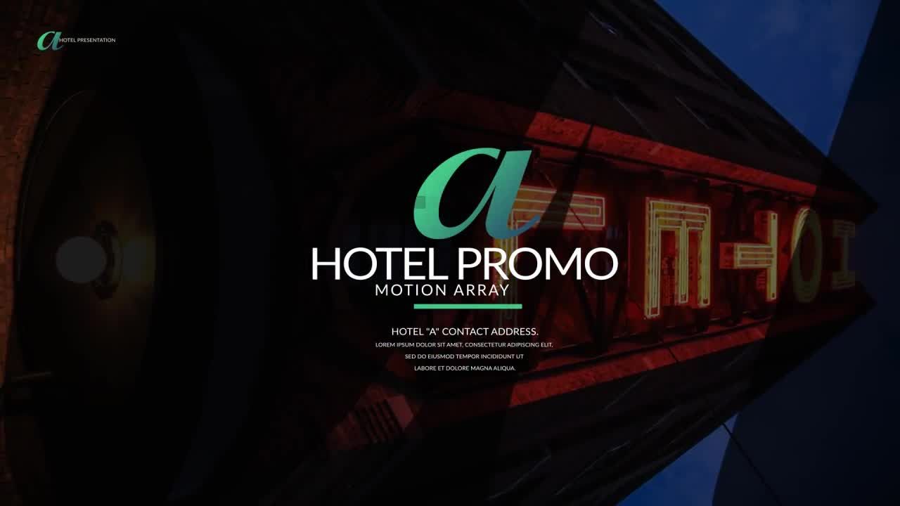 一个外观简洁酒店促销效果素材中国精选AE模板