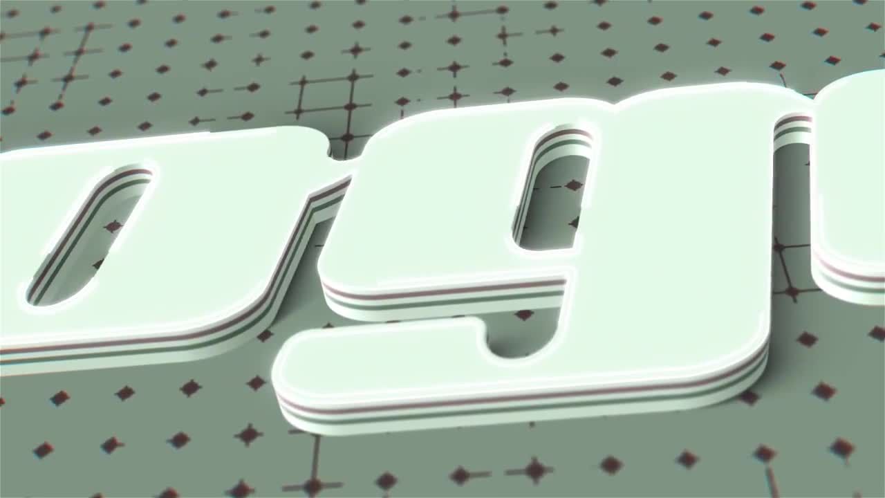 富有创意的3D Logo动画展示亿图网易图库精选AE模板3D Logo