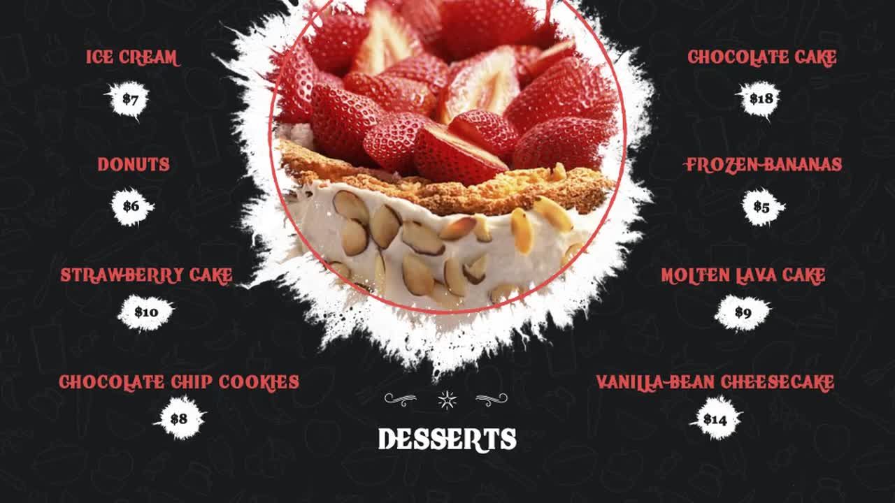 食物菜单促销精美动画16设计素材网精选AE模板