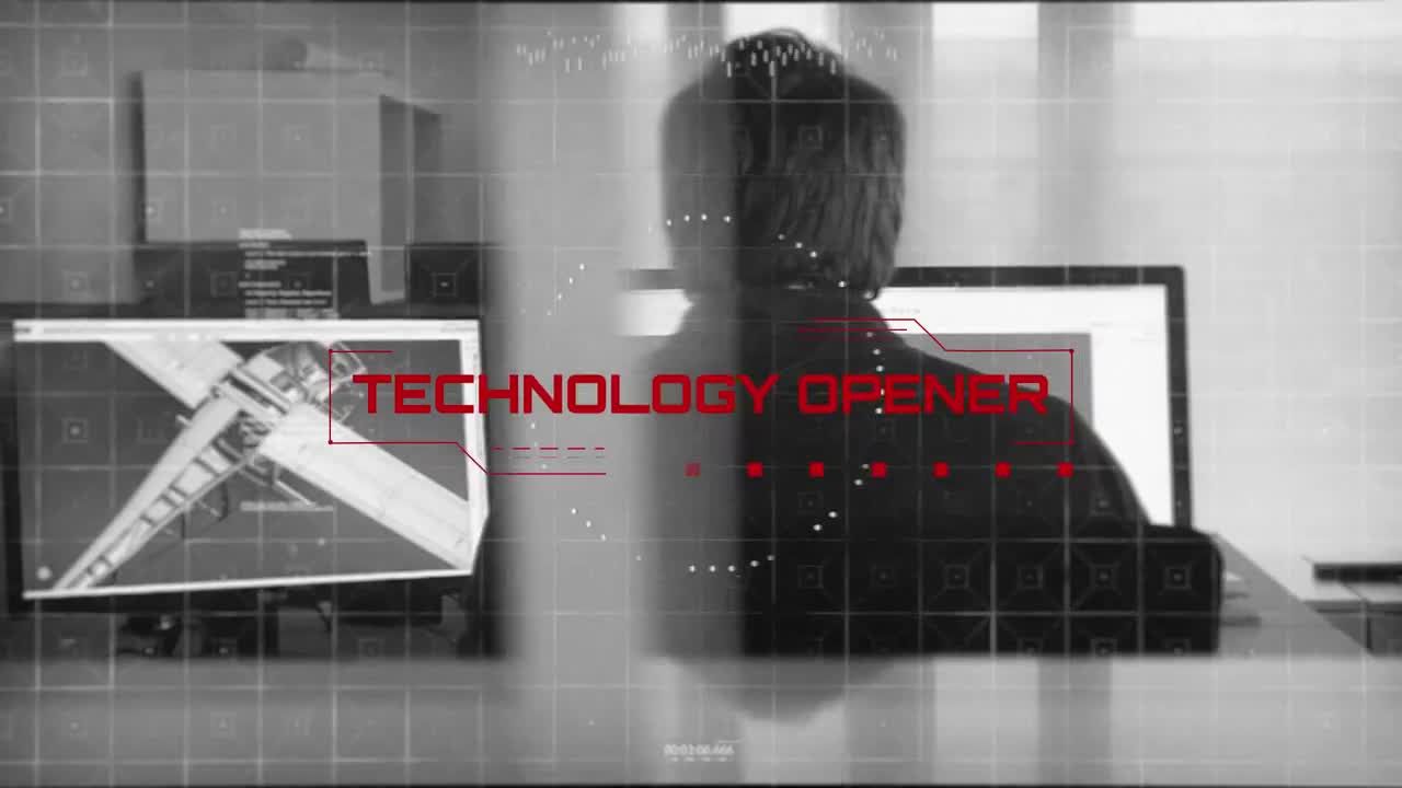 Techno演示幻灯片公司促销16设计素材网精选AE模板
