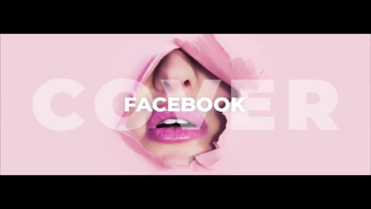 时尚过渡效果的Facebook封面亿图网易图库精选AE模板