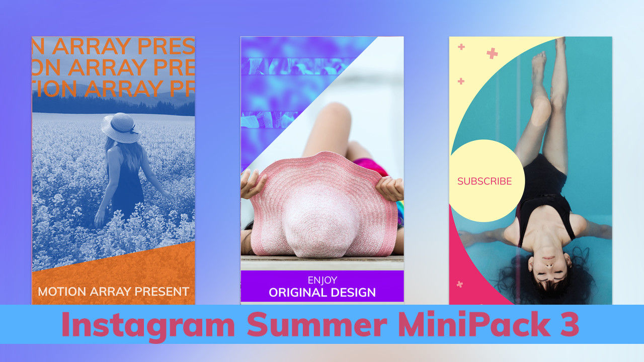 夏季Instagram故事16设计素材网精选AE模板