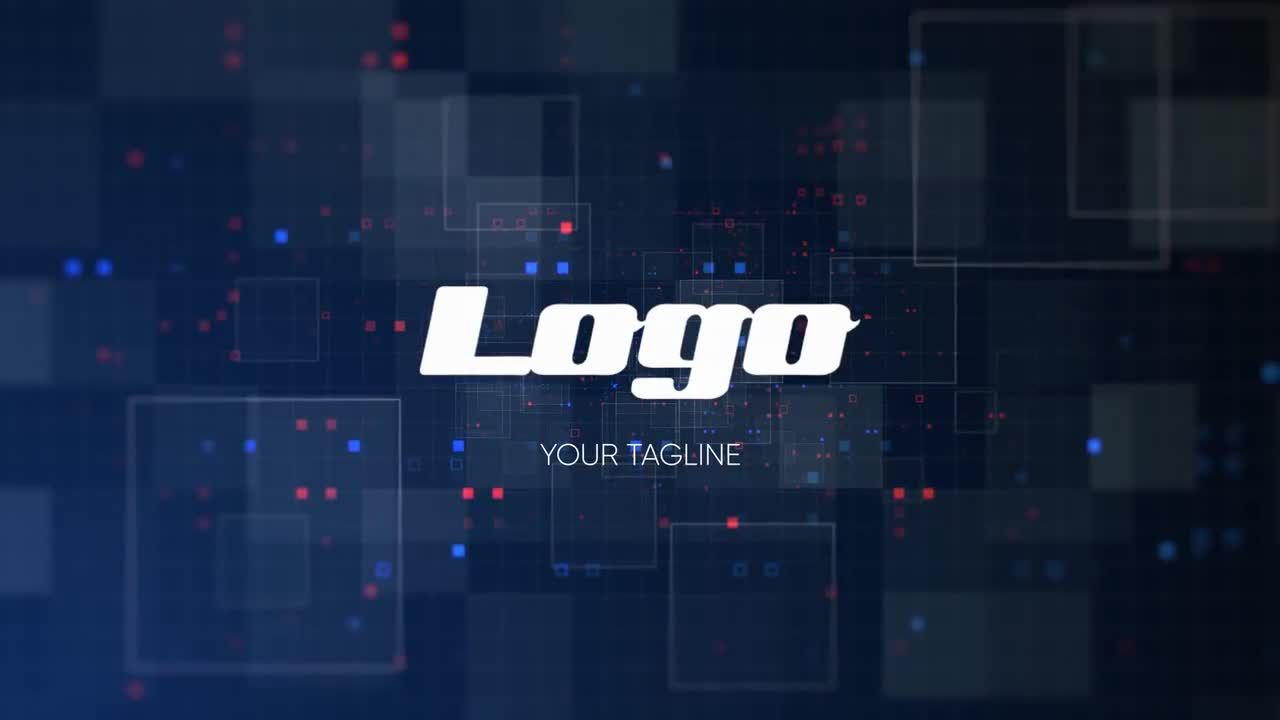 高科技感快速动态logo动画16图库精选AE模板