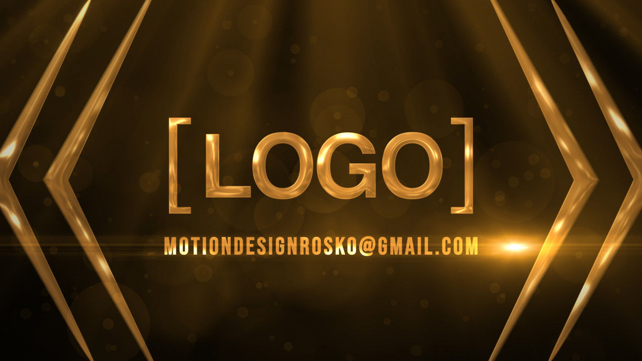 精美闪耀的金属质感文字标题LOGO片头16设计素材网精选AE模板