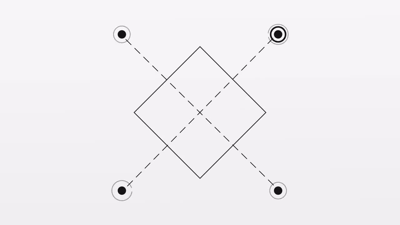 几何图形变幻Logo标志展示普贤居精选AE模板