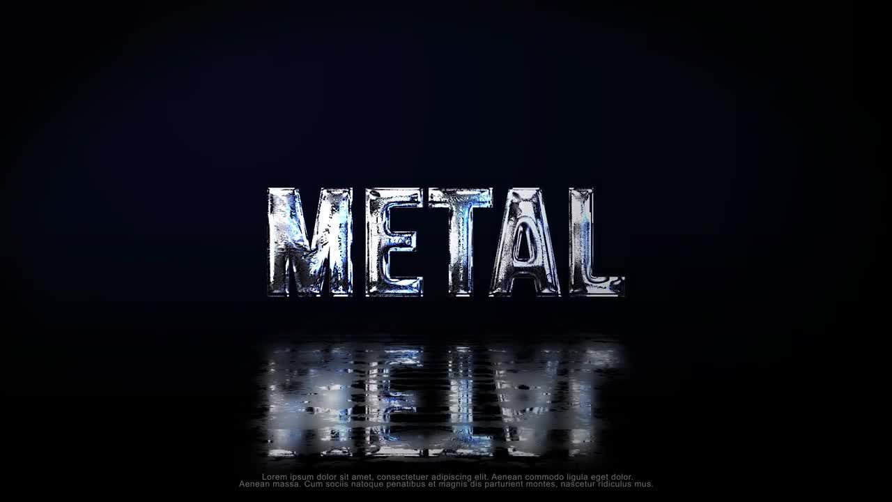 金属徽标16设计素材网精选AE模板Metal Logo