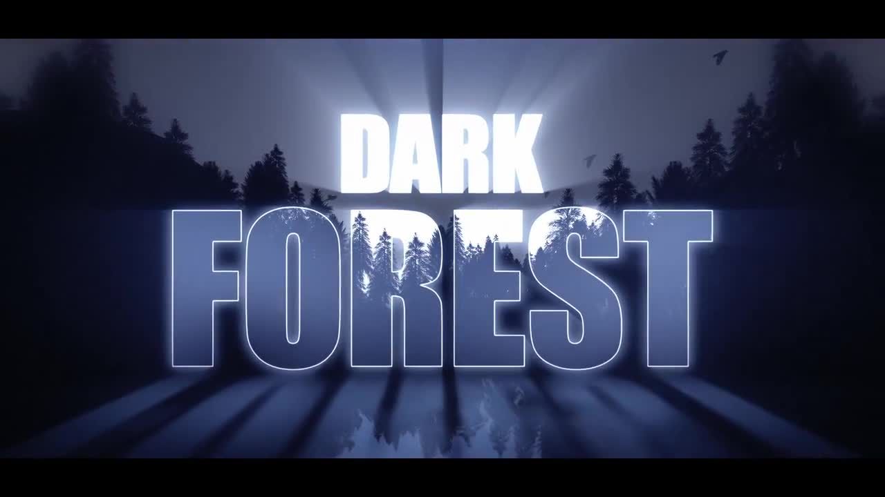 黑暗森林背景标志动画普贤居精选AE模板
