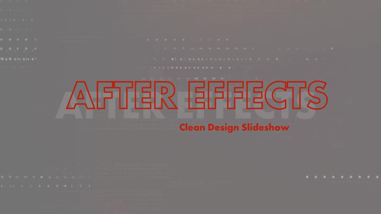 具有创新效果的清洁设计幻灯片16设计素材网精选AE模板