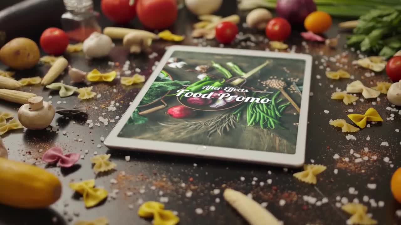 动态动画的食品促销普贤居精选AE模板