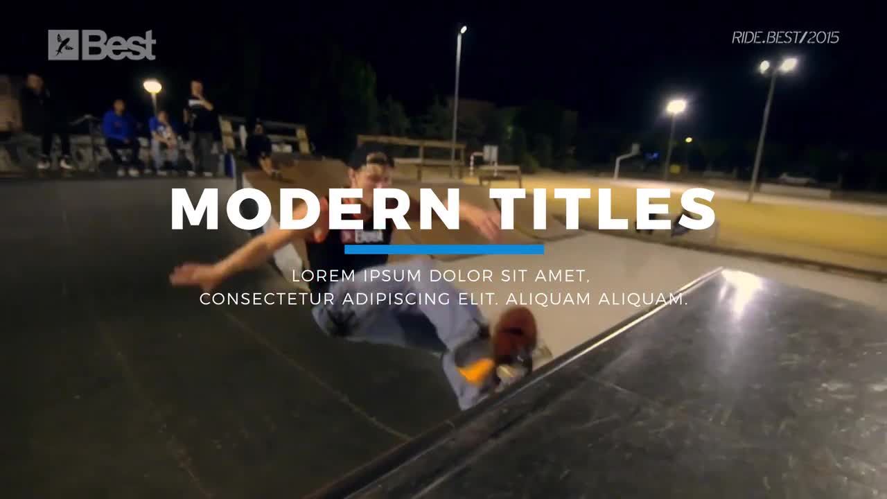 时尚现代的体育运动视频全屏标题16设计素材网精选AE模板