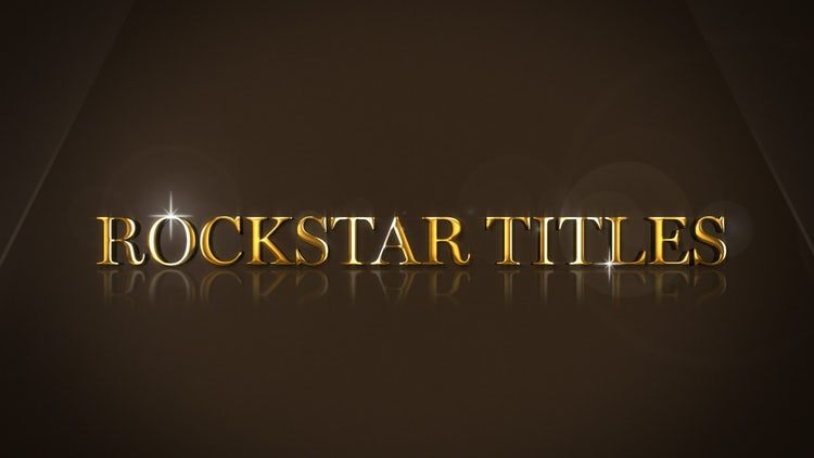 时尚标题序列亿图网易图库精选AE模板Rockstar Titles