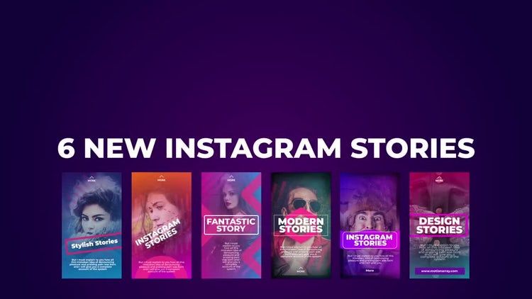 6个精美明亮的Instagram故事亿图网易图库精选AE模板