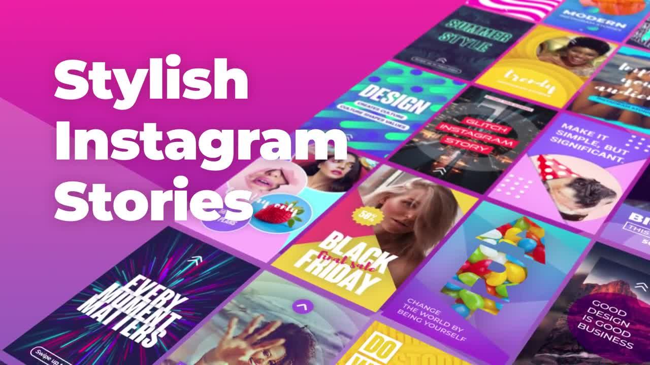 20个现代时尚的Instagram故事亿图网易图库精选AE模板