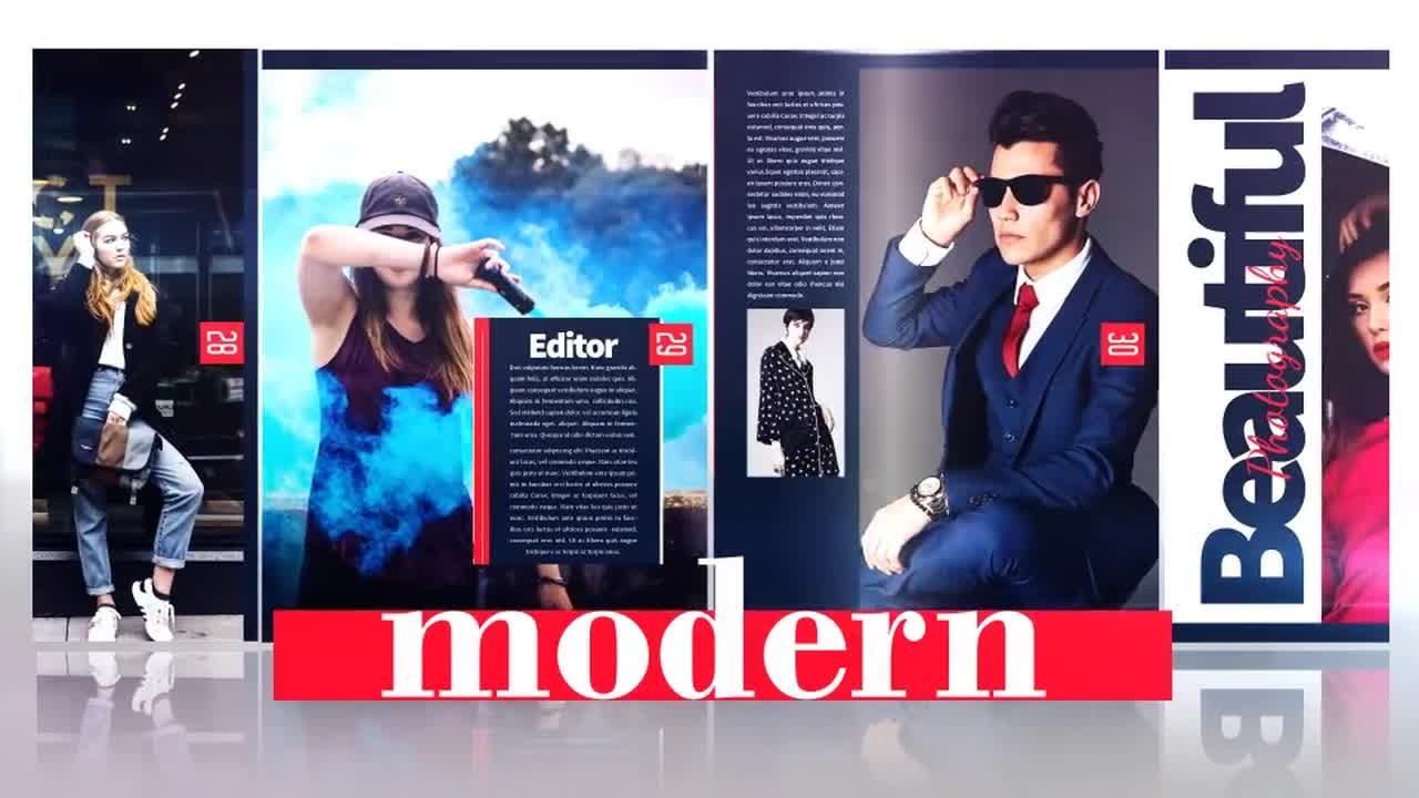 现代清新优雅的杂志宣传推广素材中国精选AE模板