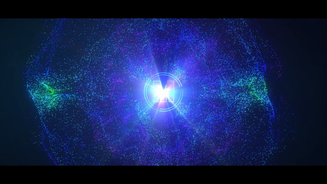 绚丽多彩荧光色粒子飞舞特效logo展示亿图网易图库精选AE模板