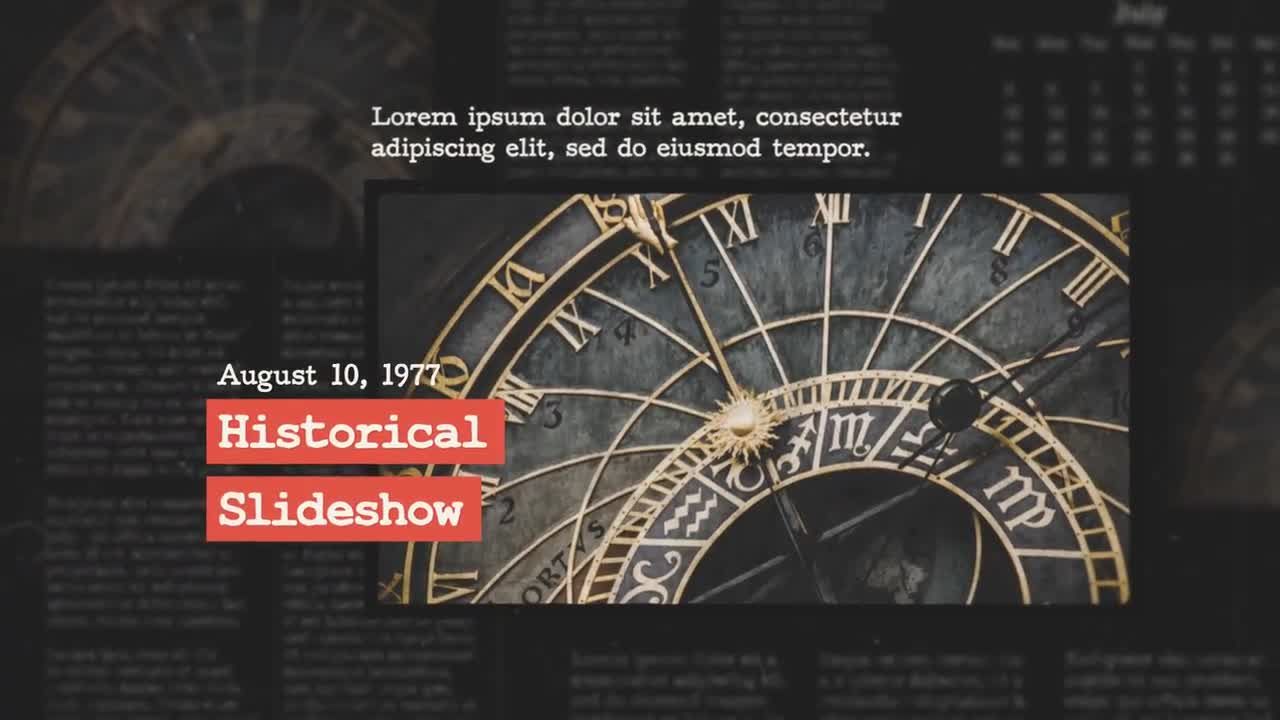 历史电影幻灯片16设计素材网精选AE模板