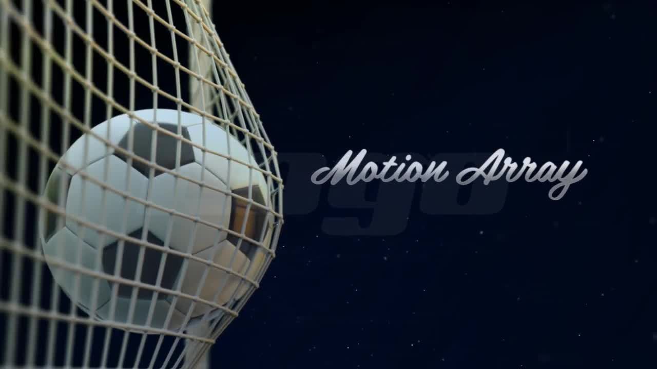 专业足球进球动画Logo展示16设计素材网精选AE模板