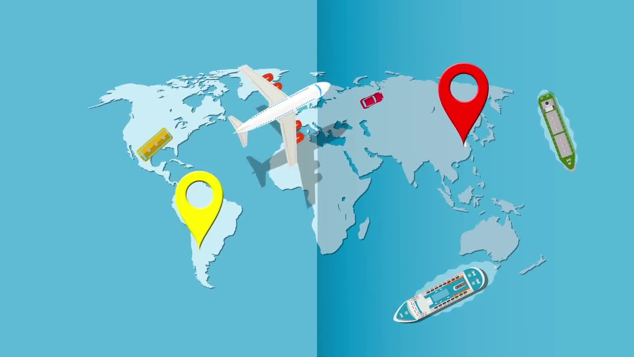 明亮动态的旅行Logo展示素材中国精选AE模板