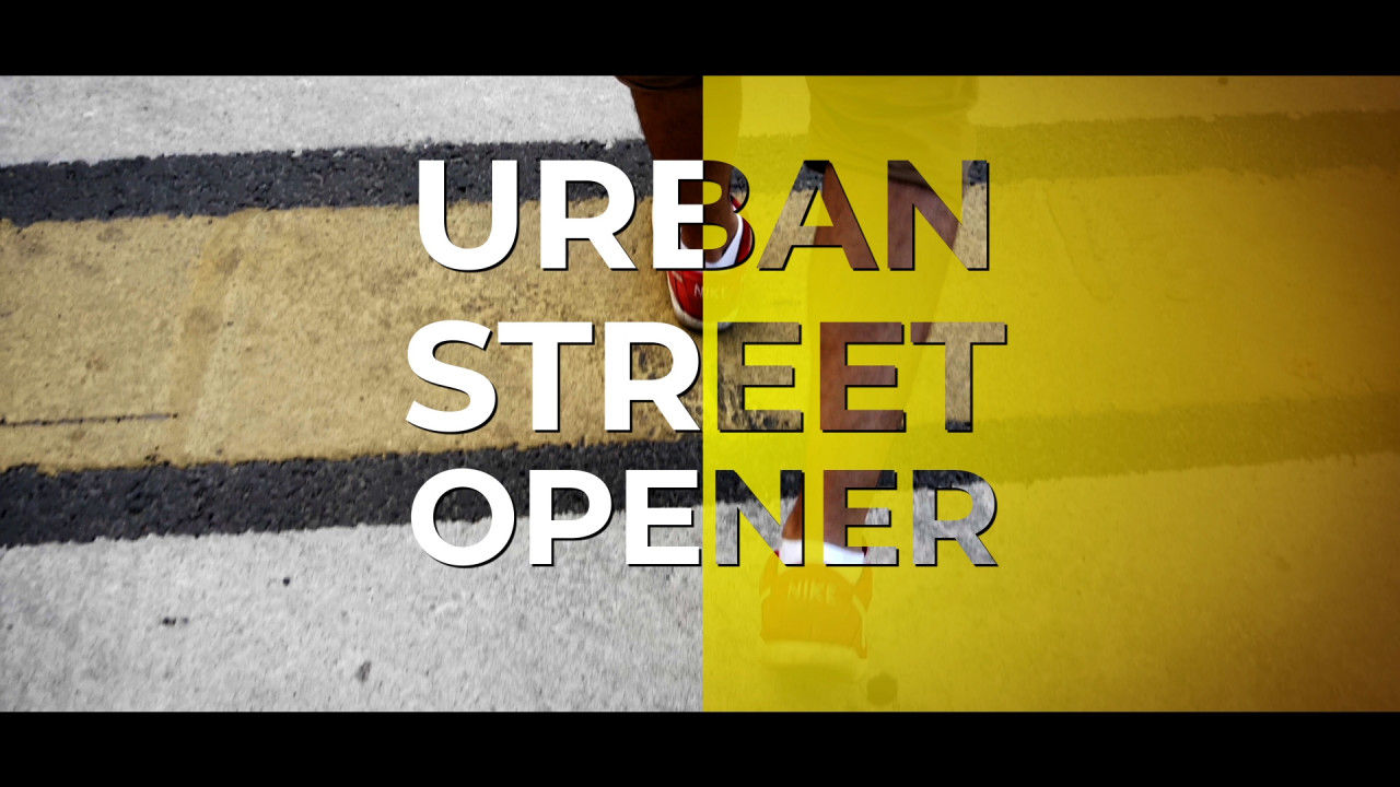 时尚创意超现代的城市街道开场白普贤居精选AE模板